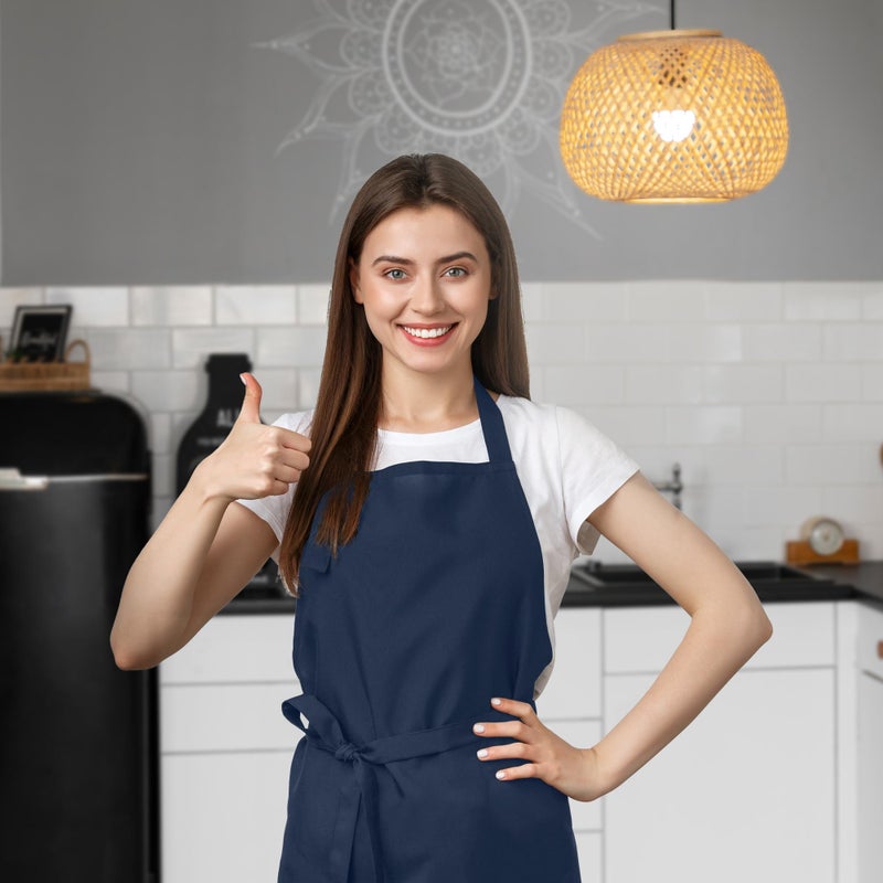 Avalon Kitchen navy blue aprons for women navy blue chef apron chef apron for men grilling aprons for men - Image 4